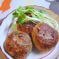mamida_'s cooksnap of when they made 愛情いっぱい＊ごろごろ野菜ハンバーグ.
