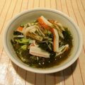 m@n@'s cooksnap of when they made お手軽、カニカマきゅ～りのもずく酢☆.