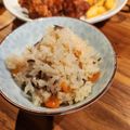 麻's cooksnap of when they made なんちゃって♪松茸の炊き込みご飯☆.