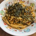 ＊まめゴマ＊'s cooksnap of when they made 塩昆布とわさびの無限パスタ.