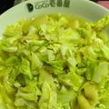 子供ネギ星人's cooksnap of when they made ＊簡単あと一品＊キャベツと油揚の白だし煮.