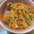 momi's cooksnap of when they made 常備菜★レンコンと人参のきんぴら.