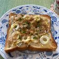 ビートルズ食堂's cooksnap of when they made しらす＊海苔＊竹輪のトースト.