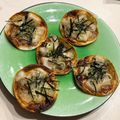 なつき☆ミ's cooksnap of when they made 餃子の皮で和風ピザ.