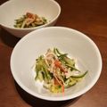くまかっちゃん's cooksnap of when they made ☆カニかまときゅうりのごまナムル☆.