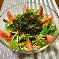 悠愛らぶ☆'s cooksnap of when they made 簡単☆チョレギサラダ♪水菜＆人参で.