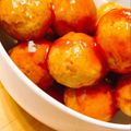 kkcook☆'s cooksnap of when they made 揚げない肉団子の甘あん♡.