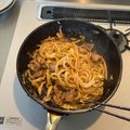 丼の上's cooksnap of when they made 計量なし！簡単！焼きうどん(ソース味).