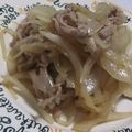 きらり流れ星's cooksnap of when they made ｼﾝﾌﾟﾙ☆豚ﾊﾞﾗと玉ねぎ炒め.