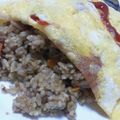 きえこ's cooksnap of when they made 【リメイク】カレー炒飯のオムライス☆.