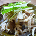 07075013's cooksnap of when they made こんにゃくと蒸し鶏の和えもの.