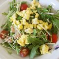 dorafan's cooksnap of when they made 苦味なし!!水菜のサラダ.
