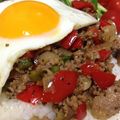 マーポン's cooksnap of when they made タイのごはん　ガパオ炒め.