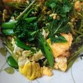 クックVJVT8E☆'s cooksnap of when they made ケールとスナップエンドウの卵炒め.