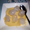 ぺろぺろり's cooksnap of when they made 簡単おいしい♫わらびもち.