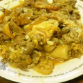 rei＊zaru's cooksnap of when they made 豚バラとちくわの卵とじ♪.