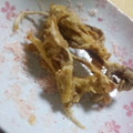 ＊夢香＊'s cooksnap of when they made 捨てないで♪しいたけの軸のてんぷら.