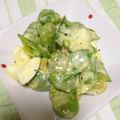 hirokoara's cooksnap of when they made そら豆と玉子のサラダ♪.