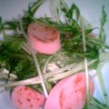 ドラリもん's cooksnap of when they made ✿水菜と❀魚肉ソーセージの✿ゴマソテー.