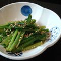 白玉季菜粉's cooksnap of when they made カラシ醤油で！！小松菜の醤油和え.