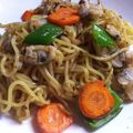 はらぺこさぶろう's cooksnap of when they made あさり焼きそば　ホットプレートで.