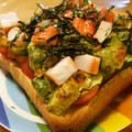★ひいらぎ★'s cooksnap of when they made アボカドとカニカマの和風トースト.