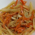 ☆matsuko's cooksnap of when they made 人参とじゃがいものきんぴら.