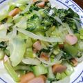 ♡Catherine's cooksnap of when they made チンゲン菜とウインナーの炒め.