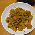 ダイエッターひさ子's cooksnap of when they made もやしと魚肉ソーセージのカレーポン酢炒め.