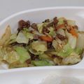 ゆ→ちむ❦180SX's cooksnap of when they made 【楽めし】ひき肉キャベツ丼.