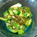 Misa☆pu's cooksnap of when they made 胡瓜とオクラのめかぶ和え.