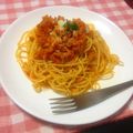 いそづかさん's cooksnap of when they made たっぷりおろし人参とツナのスパゲッティー.