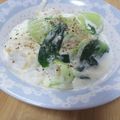 あーこりんママ's cooksnap of when they made 簡単♪甘塩鱈とチンゲン菜のクリーム煮.