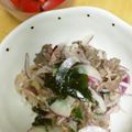 tenkoてんこ's cooksnap of when they made 牛肉と赤玉ねぎのフレンチ味噌サラダ仕立て.