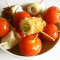 なっ2−'s cooksnap of when they made ちくわ＆きゅうり＆ミニトマトの串刺し.