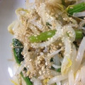 もみみみ's cooksnap of when they made もやしとほうれん草の酢醤油和え.