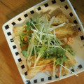 milu.milu's cooksnap of when they made おつまみに☆油揚げの明太マヨ和え♪.