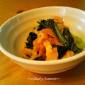 りこぱんまん's cooksnap of when they made お弁当に♪小松菜とハムと油揚げの炒め煮.