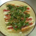 liutan's cooksnap of when they made 梅詰めちくわのシソ胡麻のせ.
