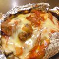 papikun's cooksnap of when they made デミハンバーグのパピヨット.