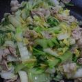 ひでこ３'s cooksnap of when they made 白菜と豚肉の炒め物.