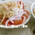 Hatsuhatsu's cooksnap of when they made トマトと玉ねぎのおかかサラダ.
