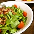 うに１１８'s cooksnap of when they made ベーコンとサラダほうれん草のサラダ.
