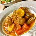 うに１１８'s cooksnap of when they made ミートボールのスパイシートマト煮込み.