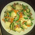 Chacha＠'s cooksnap of when they made 沖縄ＧＩＲＬ直伝☆ゴーヤチャンプルー.