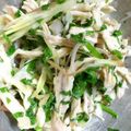 tmmm0602's cooksnap of when they made 昆布茶ｄｅ香味野菜のササミ和えサラダ.