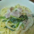 ayucon0214's cooksnap of when they made ほうれん草のチーズクリームパスタ.