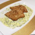 ぽんこ♡'s cooksnap of when they made 白身魚の胡麻フライ　レモンバターソース.