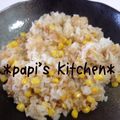 papikun's cooksnap of when they made コーンだけの焼き飯★にんにく醤油風味.