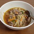 ゆぅーーり's cooksnap of when they made あるもの野菜でユッケジャンスープ.